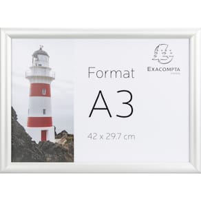 Wandplakatrahmen Exacompta Exacryl, Aluminium/Acryl, DIN A3