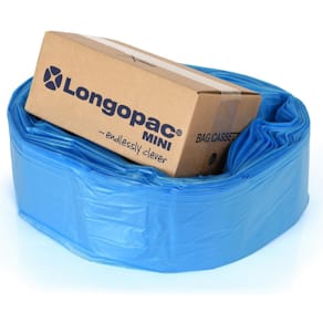 Säckkassett LONGOPAC Mini Standard 60m blå