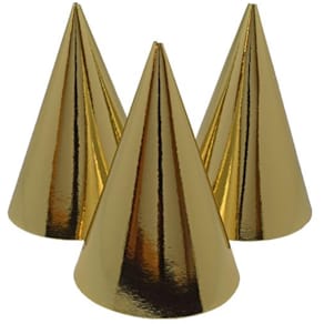 Partyhatt JOKER papp gull (6)