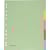 Tabbladen Pergamy, ft A4 maxi, 11-gaatsperforatie, karton