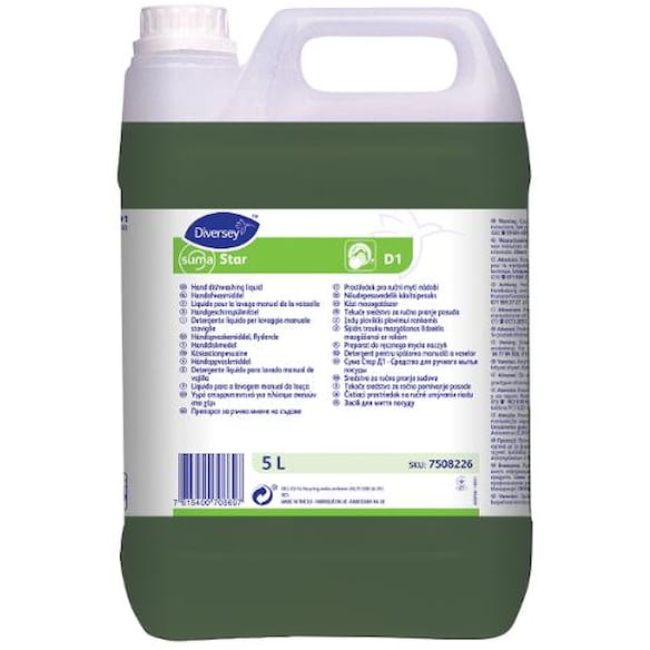 Oppvaskmiddel SUMA Star D1 5L 2st