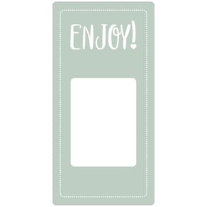 Etikett Enjoy / Have a nice day! 50 x 100 mm grön 500 st/fp