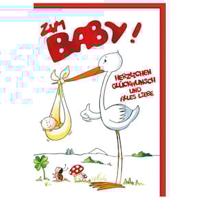 Glückwunschkarte Braun+ Company Freudiges Ereignis, zur Geburt