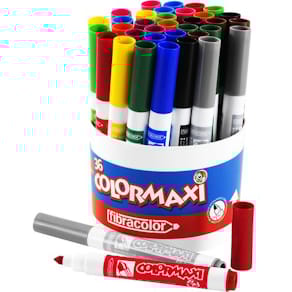 Fiberpenna Colormaxi, 3x12 färger