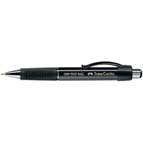 Kugelschreiber Faber-Castell Grip Plus, schwarz