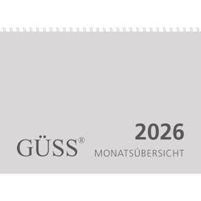 Wandkalender GÜSS A4 quer, 1M 2S