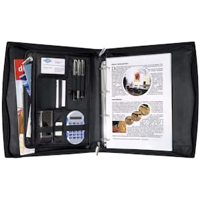 Konferencemappe, Wedo sort, 210x297mm, antal ringe: 4 karton a