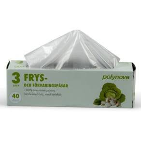 Fryspåse 3-liter, HD-polyeten, 40/rl