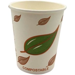 Kaffebæger, Papir + PE, hvid 8 oz Natur Line, karton a 1000 stk