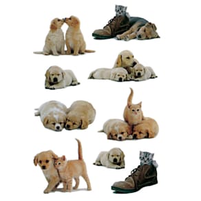 Schmucketikett HERMA Hundewelpen, 27 Stück