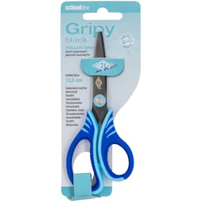 Bastelschere WEDO Gripy, Edelstahl, spitz, 13 cm, farbig sortiert