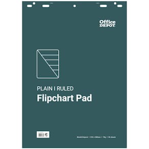 Blädderblock Office Depot 580x810 mm olinjerat/linjerat 50 blad/block