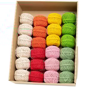 Kordel GOLDINA uni, sortiert, 1 mm, 20 m (Display)