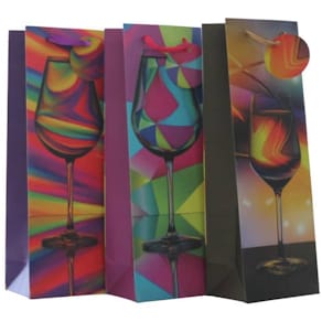 Flaschentragetasche PBS, Wein, bunt sortiert