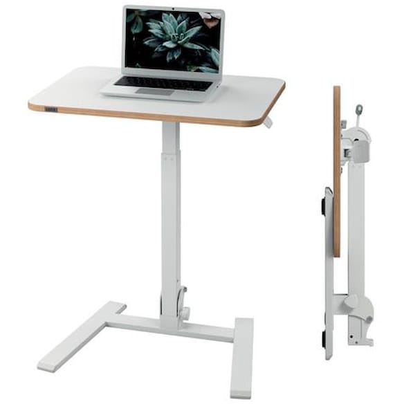 Skrivebord LEITZ hev/senk fold hvit