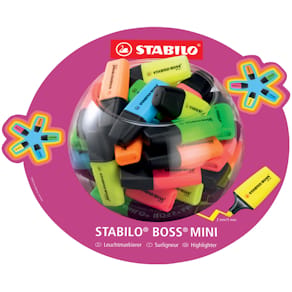 Textmarker STABILO BOSS MINI, farbig sortiert