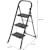 Trapladder Brasq SL300, metaal, zwart, 3 treden
