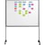 Whiteboard Smit Visual, gelakt staal, magnetisch, verrijdbaar