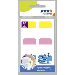 Notessedler BNT Stick'n 28x25 mm, 6 farver, 60 stk