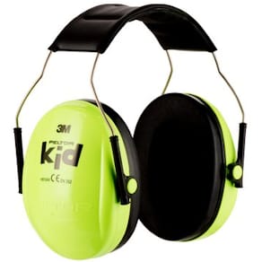 3M Kid høreværn til børn (87-98 dB), neongrøn