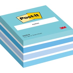 Haftnotizblock Post-it Würfel, pastellblau, 76 x 45 x 76 mm, 450 