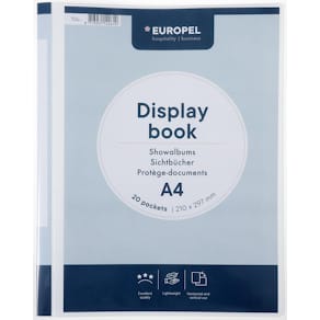 Showalbum Europel Opus Frontview, A4, PP, 20 tassen, wit