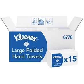 Falthandtuch Kleenex Interfold, 2-lagig, 1860 Stück, weiß