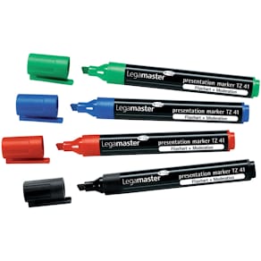 Flipchartmarker Legamaster TZ41, 2–5 mm, 4er Etui, sortiert