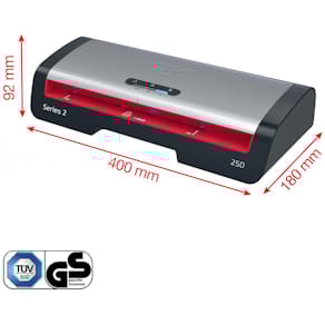 Laminiergerät GBC 250, A4, schwarz/silber/rot