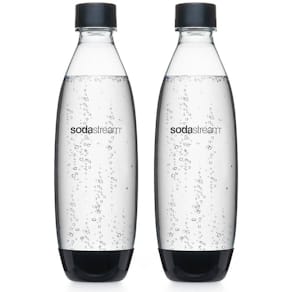 Trinkflasche Sodastream Fuse, Kunststoff, 1 l, 2 Stück, schwarz/​