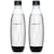 Trinkflasche Sodastream Fuse, Kunststoff, 1 l, 2 Stück, schwarz/​
