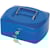 Geldkoffer Q-CONNECT, 205 x 160 x 85 mm, blauw