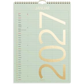 Vægkalender Mayland Familie A4 2027, flerfarvet, FSC