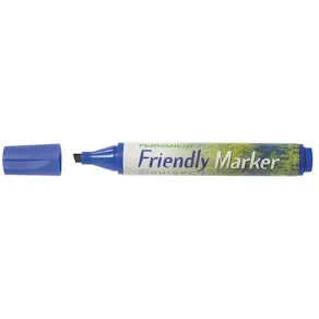 Märkpenna Friendly Marker Blå, sned, 2-5mm