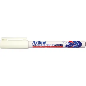 Textilpenna Artline EKC-1 Fabric vit 1-blister