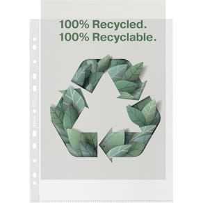 Showtas Esselte geperforeerd, 100% gerecycled, A4 maxi, 70 micron