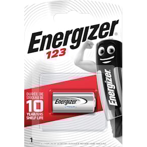 Batterij Energizer Photo Lithium 123, op blister