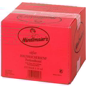 Senf HÄNDLEMAIER, süß, Einzelportion, 200 x 15 ml