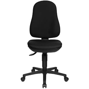 Drehstuhl Topstar Support SY, ohne Armlehnen, schwarz