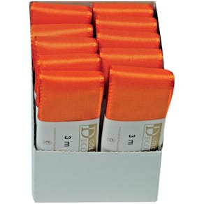 Dekoband GOLDINA Basic Taftband, 40mm x 3m, orange