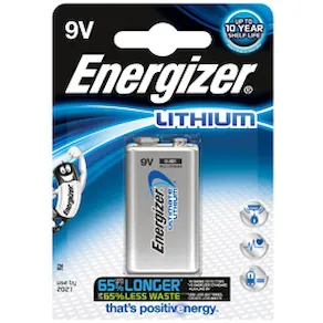 Batteri Energizer Lithium E, 9V