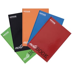 Schrift Office Products hardcover, A4, 96 blad, kantlijn, gelijnd