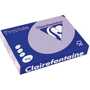 Gekleurd papier Clairefontaine Trophée, A4, 80 g, 500 vel, lila