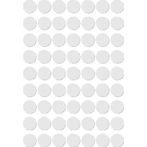 Etiketten Apli rond in etui, 10 mm, wit, 378 stuks, 63 per blad