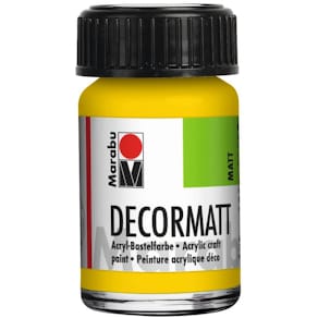 Acrylfarbe Marabu Decormatt, gelb, 15 ml