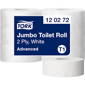 Toalettpapper TORK Jumbo Advanced T1, dekor, 2-lag, 360m, 6/fp