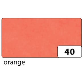 Drachenpapier Folia, 42g/m², orange, 70x100 cm, 25 Bogen, gefalzt