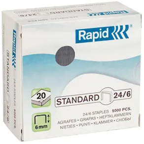 Häftklammer RAPID 24/6 galv 5000/fp