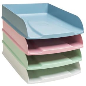 Brevkorg Autentik sort pastell 4/fp