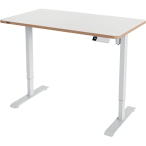 Zit/Sta bureau Leitz Ergo, blad 120 x 70 cm, elektrisch, op voet